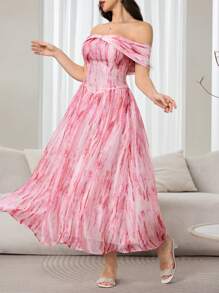 Modelyn Women's Sleeveless Dress, Fashionable Off Shoulder Style Suitable For Summer Dresses For Women Elegant Women Prom Dresses - Multicolor - View 5