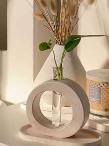 Gipsvasen-Formen mit durchsichtigen Reagenzgläsern, DIY Kristall-Epoxidharz Hydrokulturen Pflanzengefäße, Silikonformen für Blumenanzucht