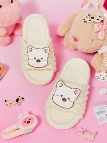 Cuccoo Women's Fashion Thick Sole Quiet Non-Slip Beach EVA Slippers For Outdoor Wear, Summer - Yellow - View 2