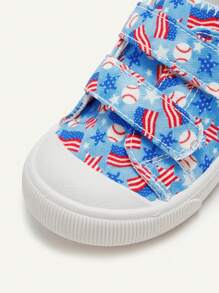 Cozy Pixies 1 Đôi Giày Thể Thao Đế Bằng Vải Canvas Màu Xanh Cho Bé Trai Thời Trang Dễ Thương Thoải Mái Thoáng Khí Thường Ngày, Phù Hợp Với Mọi Mùa Mặc Hàng Ngày - Nhiều màu - Xem 7