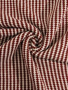 RueChic Men Square Designed Fashion Regular Sweater - Burgundy - View 6