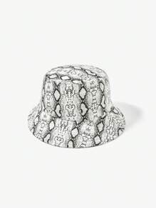 SHEIN ICON Textured Bucket Hat, Fashion & Casual Everyday Wear - White - View 2