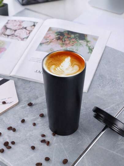 1pc 500ml/750ml Stainless Steel Double Wall Vacuum Insulated Tumbler, Outdoor Sports Car Cup With Straw, Painted Exterior, Comes With 1 Extra Stainless Steel Straw, Water Bottle, Outdoor, Sports Bottle, Water Bottle With Straw, School Supplies, For Fitness & Sports