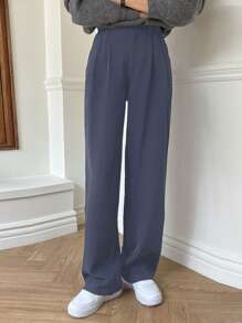 DAZY 女士商务休闲纯色直筒裤，女士正装裤