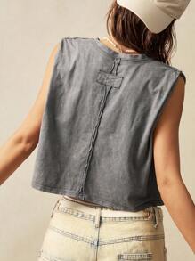 Bohemela Vacation Women's Round Neck Sleeveless Tank Top