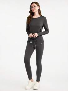 Scrubzie Women's Asymmetric Waistband Scrub Uniform Pants