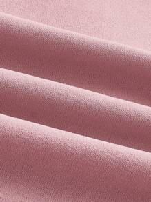 SHEIN MOD 复古粉色连体裤，配西装领和腰带，优雅连体裤，外出连体裤，西部连体裤，假日服装 - 粉色 - 查看 4