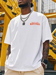 Noixe Casual Men's T-Shirt, Retro Color Casual T-Shirt, Casual T-Shirt