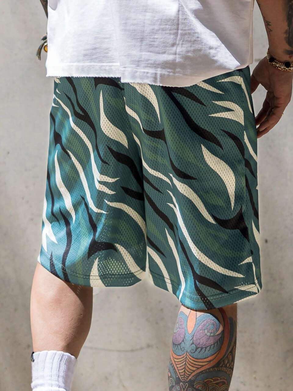 Men's Camouflage Multi-Color Sports Style Basketball Shorts, Summer