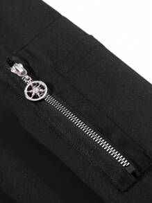 Manfinity Homme Chaqueta con cremallera de unicolor de manga larga para hombre de talla grande, de moda para la temporada de verano