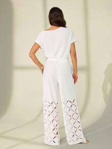 SHEIN Tall Conjuntos de dos piezas para mujer para uso diario - Blanco - Ver 2