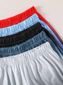 Bộ 5 quần short thời trang thường ngày đa năng màu gradient cho bé trai tuổi teen, thích hợp cho chuyến du lịch bãi biển mùa hè - Nhiều màu - Xem 5