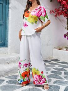 SHEIN Clasi Trang phục hai mảnh dành cho phụ nữ mặc hàng ngày - Nhiều màu - Xem 1