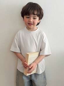 Hapijoa Kids Fall Clothes, Toddler Boys T-Shirt - White - View 5