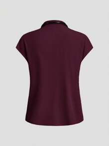 TaskEZ Simple Solid Color Cap Sleeve Top & Pants Nurse Scrub Uniform Set