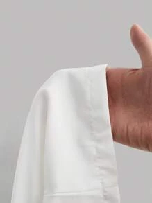 Firerie Women's White Woven Casual Shorts With Bowknot Detail And Zipper Closure - White - View 5