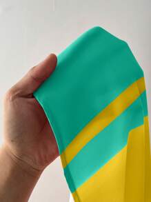 Maweii Plus Size Women's Striped Waist Cinching Maxi Strap Dress - Green - View 7