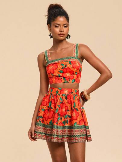 Travachic Women Two Pieces Outfits For Daily Wear,Summer Outfits For Women,Beachwear,Easter,Beach Outfits For Woman,Spring Break,Vacation Outfits Women,Concert Outfit Women,BOHO,Bohemia,Music Festival,Tropical Vacation Woman Clothes