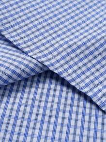 Manfinity Mode 男士休闲格子前扣长袖衬衫 - 彩色 - 查看 8