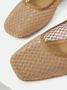 MOTF PREMIUM Sandalias planas con trenzas y punta cuadrada - Marrón Mocha - Ver 5