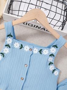 2 件套青少年女孩吊带背心和裤子，时尚夏季服装