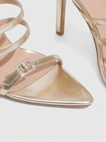 CUCCOO SZL Fashionable Sexy Versatile Slide Sandals - Gold - View 4