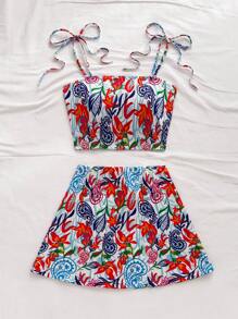 Soleia Women Two Pieces Outfits For Daily Wear - Blue - View 5