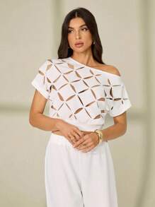 SHEIN Tall Conjuntos de dos piezas para mujer para uso diario - Blanco - Ver 4