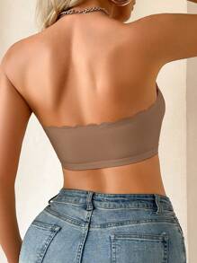 2pcs Women's Multicolor Bras, Front Closure Ruffled Push-Up Removable Padded Underwear - Multicolor - View 8