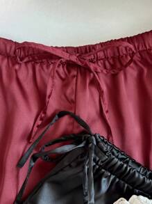 Elamini 3pcs/Set Comfortable Versatile Solid Color Casual Shorts, 2025 New Style - Multicolor - View 3