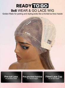 ALL READY WIG 9x6 Wear&Go 无胶假发 4/27/613 棕色混合浅金色渐变直发真人发假发 预剪无胶假发 女士度假装扮 旅行节舞会户外角色扮演校园学校海滩婚礼露营度假装扮 夏季装扮 度假氛围魅力优雅休闲 Y2k 时尚风格 Ss25 关键词 - S4/27/613 - 查看 7