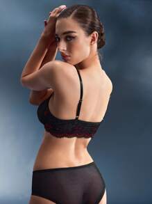 EmpressEnvy Whimsical Bachelorette Grown Women Fits Lace Lingerie Bra With Front Closure