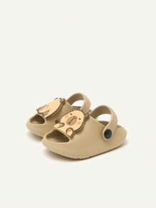 Cozy Pixies 1 Pair Cute Toddler's Outdoor Fashionable Animal Pattern Soft Bottom Non-Slip Breathable Sandals - Khaki - View 6