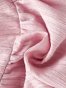 Soleia 女式荷叶边盖袖 A 字型纹理面料衬衫，适合度假、音乐节、波西米亚风、节日、约会、下午茶、春夏季