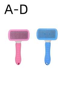 1/2 件猫咪美容刷，自清洁宠物美容刷，适用于狗猫宠物美容刷工具，可轻柔去除松散底毛、垫子缠结毛发，宠物按摩自清洁刷升级版 - 彩色 - 查看 29