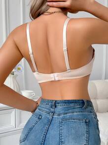 SHEIN Set di 3 reggiseni da donna con inserti in pizzo e fascia sottoseno - Multicolore - Visualizzare 3