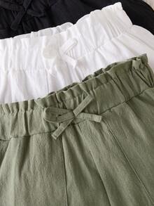 3pcs/Set Girls Casual Loose Comfortable Shorts, Suitable For Vacation, Outing And Daily Commute Girls Summer Clothes Shorts