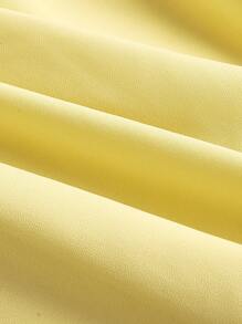 SHEIN MOD 迷人优雅：梦幻浪漫的黄色蝴蝶结长裙——非常适合度假、约会和拍照