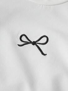 3pcs/Set Baby Girl Spring&Summer Casual Style Bowknot-Shape Embroidery Short Sleeves Three Colors Top