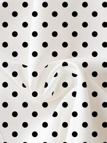 EMERY ROSE Plus Size Polka Dot Dress, Fashionable For Summer - Multicolor - View 4