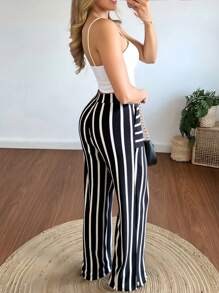 INAWLY Women Two Pieces Outfits For Daily Wear - Black - View 2