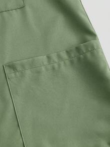 TaskEZ Uniform Set: V-Neck Short Sleeve Tailored Blouse And Drawstring Straight Leg Casual Pants, Scrub Sets - Mint Green - View 7