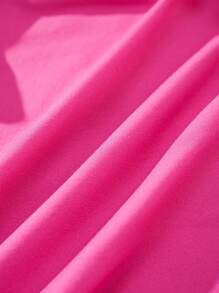 BABY SHARK X SHEIN Camiseta de manga corta informal y versátil con estampado de tiburón de dibujos animados para niña preadolescente en color rosa - Multicolor - Ver 6