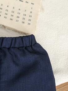 Souflis Souflis 男婴夏季绅士装套装 - 蝴蝶结短袖衬衫 + 双排扣背心 + 休闲短裤，3 件套，时尚优雅，适合生日派对、宴会、婚礼、戒指持有人、花童 - 彩色 - 查看 7