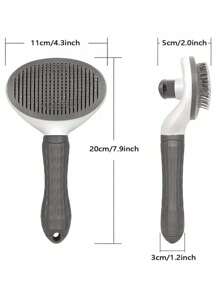 1/2 件猫咪美容刷，自清洁宠物美容刷，适用于狗猫宠物美容刷工具，可轻柔去除松散底毛、垫子缠结毛发，宠物按摩自清洁刷升级版 - 彩色 - 查看 6