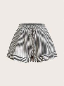 CosyJoli 大码女式抽绳腰全弹力休闲夏季短裤 - 彩色 - 查看 11