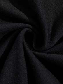 Teletubbies X SHEIN Tween Boy Colorful Cartoon Graphic Black Casual Versatile Short Sleeve T-Shirt