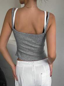 DAZY Women's Autumn New Arrivals Casual Sleeveless Top, Fashionable Simple Everyday Design