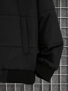 Áo khoác nam Polar Lining Warm AW Regular có mũ trùm đầu có đệm - màu đen - Xem 4