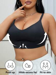 SHEIN Plus Size Women Seamless Comfortable Bra